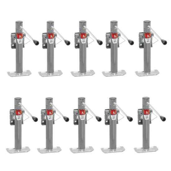 Bulldog 2,000 lb snap ring swivel trailer jack pack of 10 sidewind 10-inch lift footplate