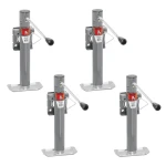 Bulldog 2K snap ring swivel trailer jack sidewind footplate 10-inch lift 4-pack