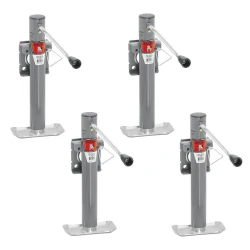 Bulldog 4x 2K Snap Ring Swivel Trailer Jack w/ 10" Lift Sidewind & Footplate