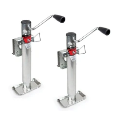 Bulldog 2x 2K Snap Ring Swivel Trailer Jack w/ 10" Lift Sidewind