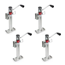 Bulldog 4x 2K Snap Ring Swivel Trailer Jack w/ 10" Lift Sidewind