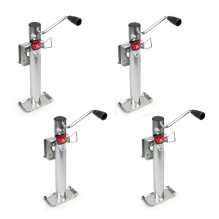Bulldog 2,000 lb snap ring swivel trailer jack sidewind 10 inch lift set of 4
