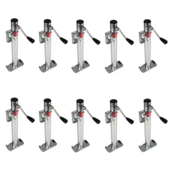 Bulldog 10x 2K Snap Ring Swivel Trailer Jack w/ 15" Lift Sidewind Corrosion Resistant