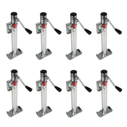 Bulldog 8x 2K Snap Ring Swivel Trailer Jack w/ 15" Lift Sidewind Corrosion Resistant
