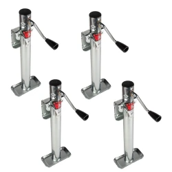 Bulldog 4x 2K Snap Ring Swivel Trailer Jack w/ 15" Lift Sidewind Corrosion Resistant