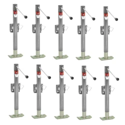 Bulldog 10x 2K Snap Ring Swivel Trailer Jack w/ 15" Lift Sidewind & Footplate