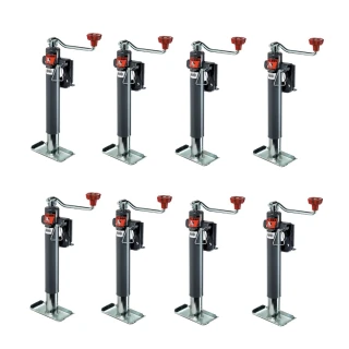 Bulldog 8-Pack 2K Topwind Snap Ring Swivel Trailer Jack with Footplate
