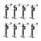 Bulldog 8-Pack 2K Topwind Snap Ring Swivel Trailer Jack with Footplate