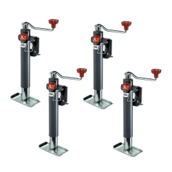 Bulldog 4x 2K Snap Ring Swivel Trailer Jack w/ 10" Lift Topwind & Footplate