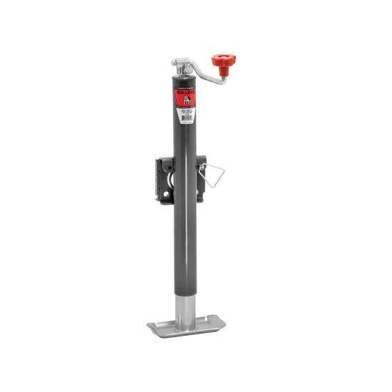 Bulldog 2,000 lb Snap Ring Swivel Trailer Jack 15-inch Topwind with Footplate – Pack of 8