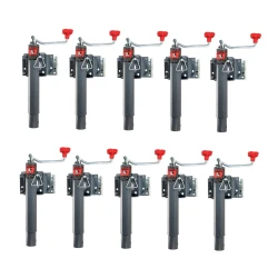 Bulldog 10x 2K Snap Ring Swivel Trailer Jack w/ 10" Lift Bolt-On Topwind