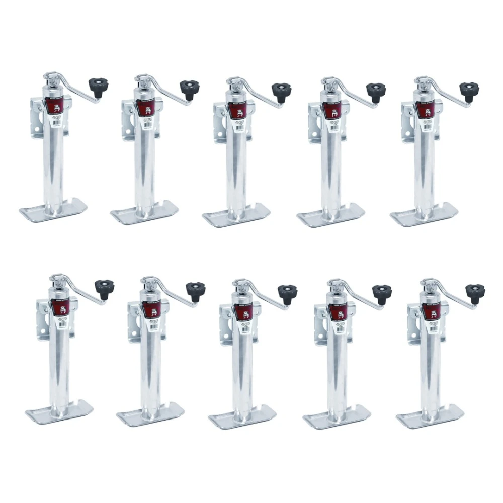 Bulldog 2K Snap Ring Swivel Trailer Jack 15″ Topwind Zinc Plated Bundle of 10