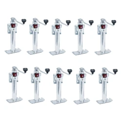 Bulldog 10x 2K Snap Ring Swivel Trailer Jack w/ 15" Lift Topwind Corrosion Resistant
