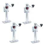 Bulldog 4-Pack 2K Topwind Snap-Ring Swivel Trailer Jacks Corrosion Resistant