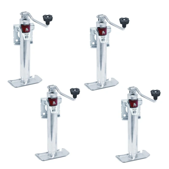 Bulldog 4-Pack 2K Topwind Snap-Ring Swivel Trailer Jacks Corrosion Resistant