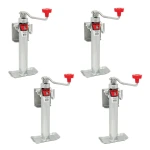 Bulldog 2K Bolt-Thru Swivel Trailer Jack with 10 Inch Topwind Lift – 4 Pack, Corrosion Resistant