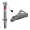 BULLDOG A-Frame Trailer Jack with 15in Sidewind Lift and 12,500lb Cast Head Coupler for 2-5/16in Ball
