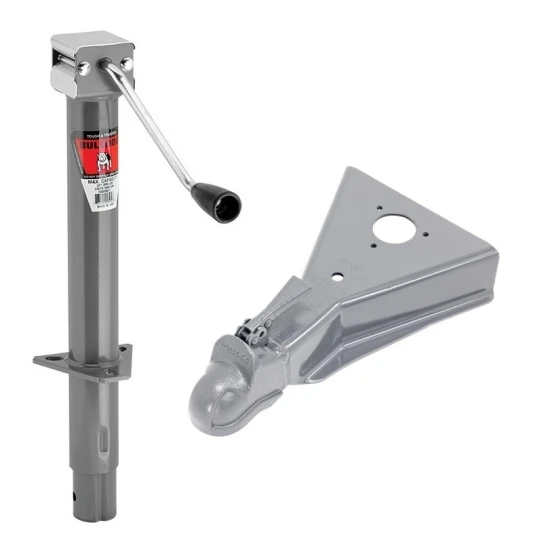 Heavy-duty Bulldog A-Frame Trailer Jack with 15K Wedge-Latch Coupler Kit