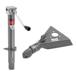 Bulldog 3K A-Frame Jack & 5K Collar-Lok Coupler Bulldog 3K Round A-Frame Jack and 5K Collar-Lok Coupler for 2" Ball