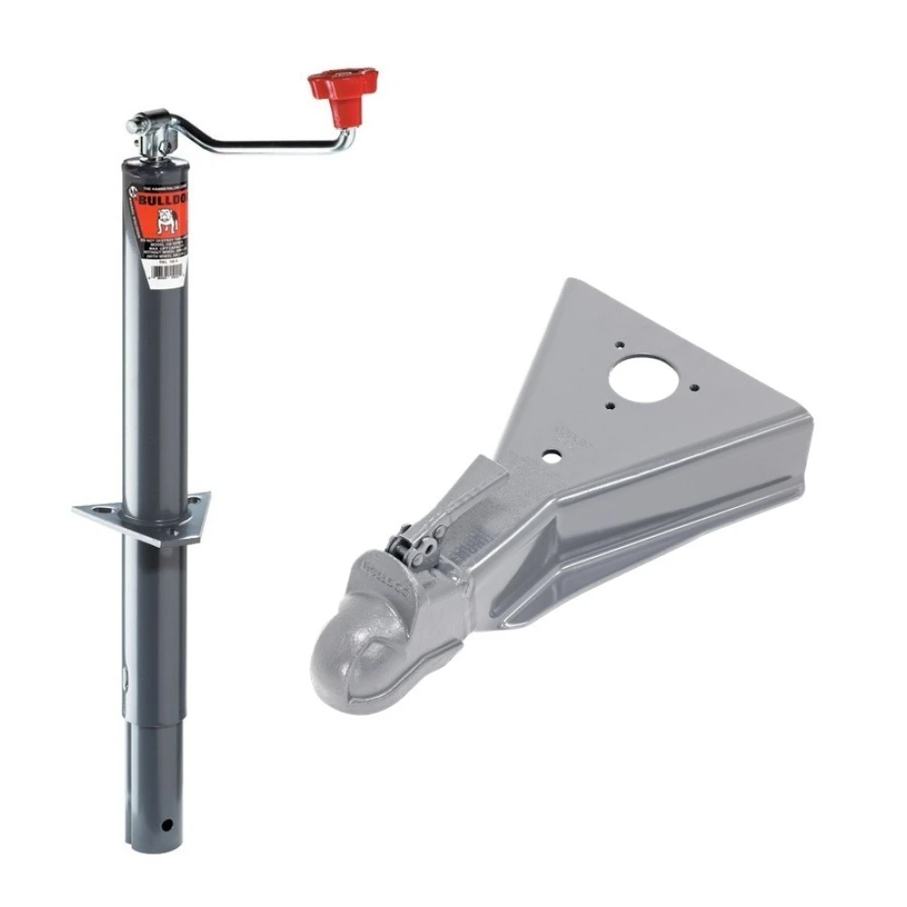 Bulldog 2K A‑Frame Trailer Jack with 15K Cast Head Coupler