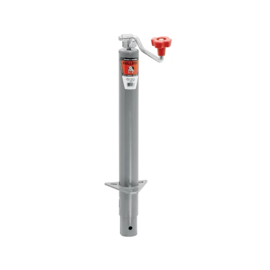 Bulldog 2K Round A-Frame Trailer Jack with 15in Lift and 5K Collar-Lok Coupler for 2in Ball