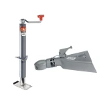 Bulldog 2K A-Frame Trailer Jack 15-inch Topwind with 12.5K Collar-Lok Coupler