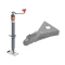 Bulldog 2K A-Frame Trailer Jack with Footplate and 8K A-Frame Coupler for 2″ Ball