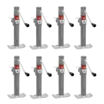 Bulldog 2K Round Pipe Mount Swivel Trailer Jack 10″ Lift Sidewind (Bundle of 8)