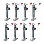 BULLDOG 2K Round Pipe Mount Swivel Trailer Jack 10 Inch Lift – 8 Pack