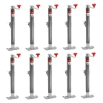 Bulldog 2,000 lb Round Pipe Mount Trailer Jack Bundle – 15" Lift, Topwind