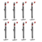 Bulldog 2K Pipe Mount Swivel Trailer Jack with 15 Inch Lift – 8-Pack Bundle
