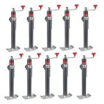 Bulldog 5K Pipe Mount Swivel Trailer Jack with Topwind Handle and 15 Inch Lift – 10 Pack
