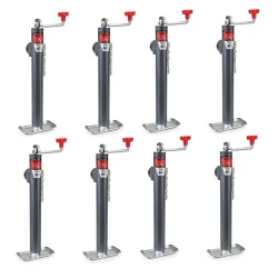 Bulldog 8x 5K Pipe Mount Swivel Trailer Jack w/ 15" Lift and Topwind Handle