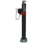 Bulldog 5K Pipe Mount Swivel Trailer Jack with Topwind Handle – 15" Lift, Set of 8