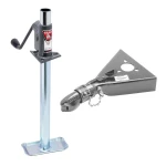 Bulldog 750 lb A-Frame Trailer Jack with Bracket Disc Foot and 7K Collar-Lok Coupler for 2-inch Ball