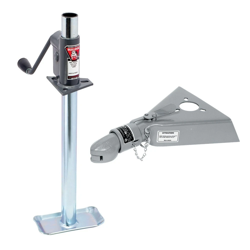 Bulldog 750 lb A-Frame Trailer Jack with Disc Foot and 12.5K Collar-Lok™ Coupler