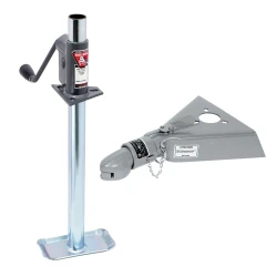 Bulldog 750 lb A-Frame Trailer Jack w/ Bracket and Foot w/ 12.5K Collar-Lok Coupler for 2-5/16" Ball