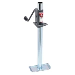 Bulldog 750 lb A-Frame Trailer Jack Bracket Footplate and 5K Collar-Lok Coupler for 2-inch Ball