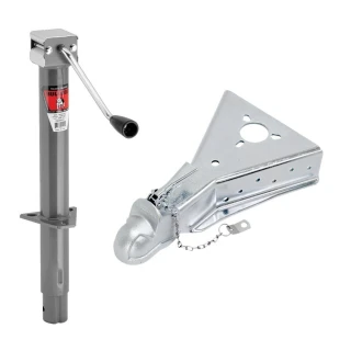 Bulldog 5K A-Frame Trailer Jack with 15K Cast Head Coupler for 2-5/16" Ball