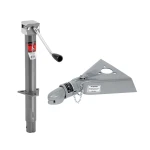 Bulldog 5K Sidewind A-Frame Trailer Jack with 12.5K Collar-Lok Coupler Bundle