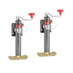 Bulldog 5K Snap Ring Swivel Trailer Jack with 10" Lift and Footplate, Topwind