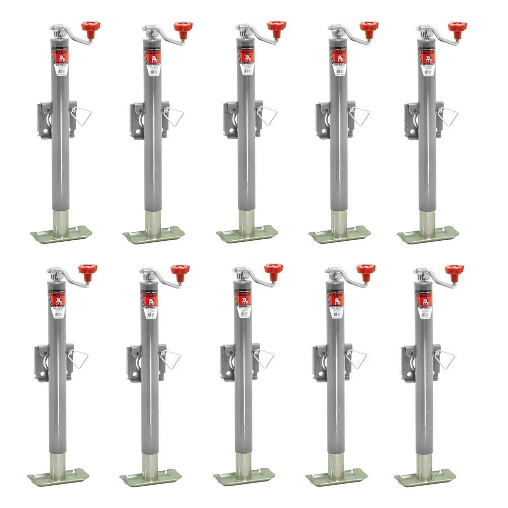 Bulldog 5K Snap Ring Swivel Trailer Jacks with 15 Inch Lift and Footplate