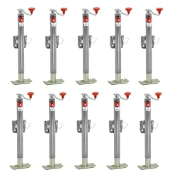 Bulldog 10x 5K Snap Ring Swivel Trailer Jack w/ 15" Lift Topwind and Footplate 
