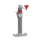 Bulldog 5K Round Pipe Mount Swivel Trailer Jack with Topwind Handle and 10 Inch Lift