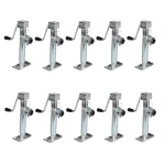 Bulldog 10-pack 5K pipe mount swivel trailer jacks with 10-inch lift and sidewind