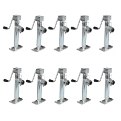 Bulldog 10x 5K Pipe Mount Swivel Trailer Jack w/ 10" Lift and Sidewind Handle