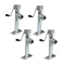 Bulldog 5K Pipe Mount Swivel Trailer Jack 4-Pack with Sidewind Handle and 10" Lift