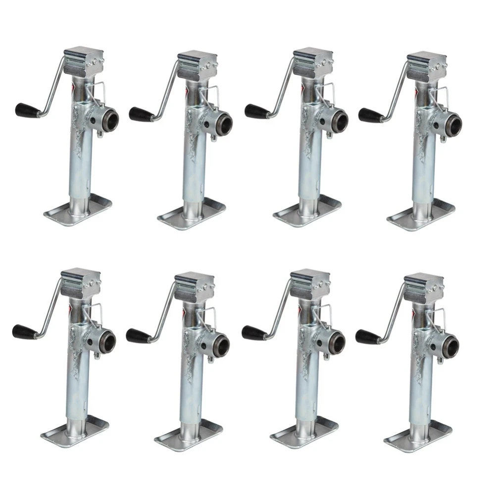 Bulldog 5K Pipe Mount Swivel Trailer Jacks – 10 Inch Lift with Sidewind Handle