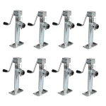 Bulldog 5K Pipe Mount Swivel Trailer Jacks – 10 Inch Lift with Sidewind Handle
