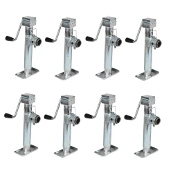 Bulldog 8x 5K Pipe Mount Swivel Trailer Jack w/ 10" Lift and Sidewind Handle